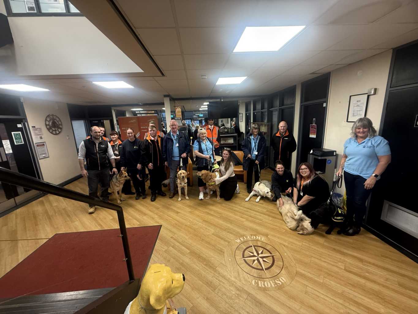 Guide Dogs Cymru pay a visit to our Depot - Cardiff Bus